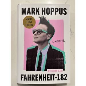 Autographed Mark Hoppus Signed Book Fahrenheit-182 A Memoir Blink 182 #4